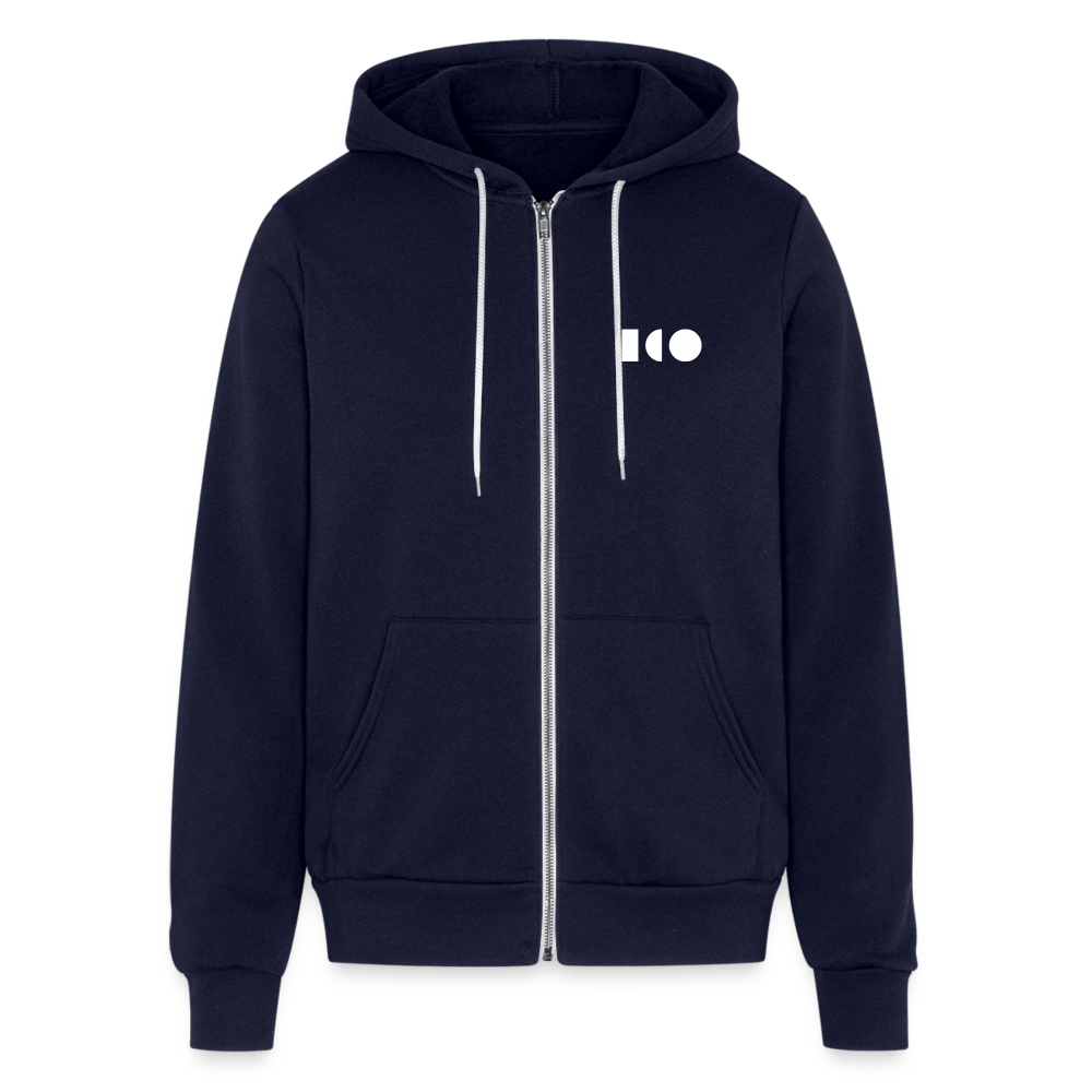 Transform Unisex Full Zip Hoodie - navy